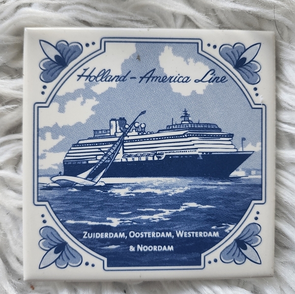 Holland America Line Coaster Porcelain - Picture 1 of 1